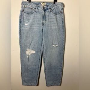 NEW!!!! Madewell Relaxed Jeans Women’s 16W‎ Light Wash Straight Leg 90’s Casual